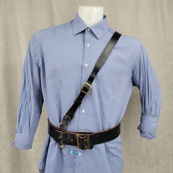 Jay-Pee Good Humor Leather Belt Set Shoulder Strap WW2 Military - Picture 2 of 14